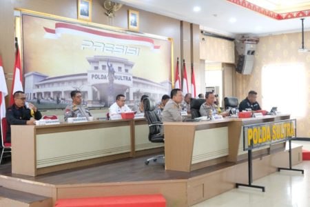 Dukung Program Ketahanan Pangan Presiden, Polda Sultra Mengikuti Peluncuran Gerakan Nasional Pangan Merah Putih Menuju Swasembada Pangan Berkelanjutan