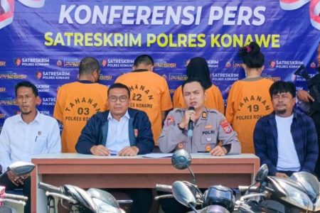 Ungkap Sindikat Curanmor, Polres Konawe Ringkus 4 Pelaku dan Penadah