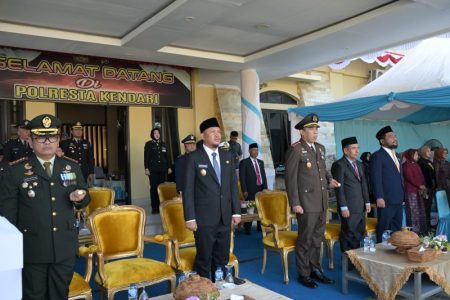 Hadiri Upacara Peringatan Hari Bhayangkara, Ketua DPRD Kota Kendari Apresiasi Dedikasi dan Pengabdian Polri